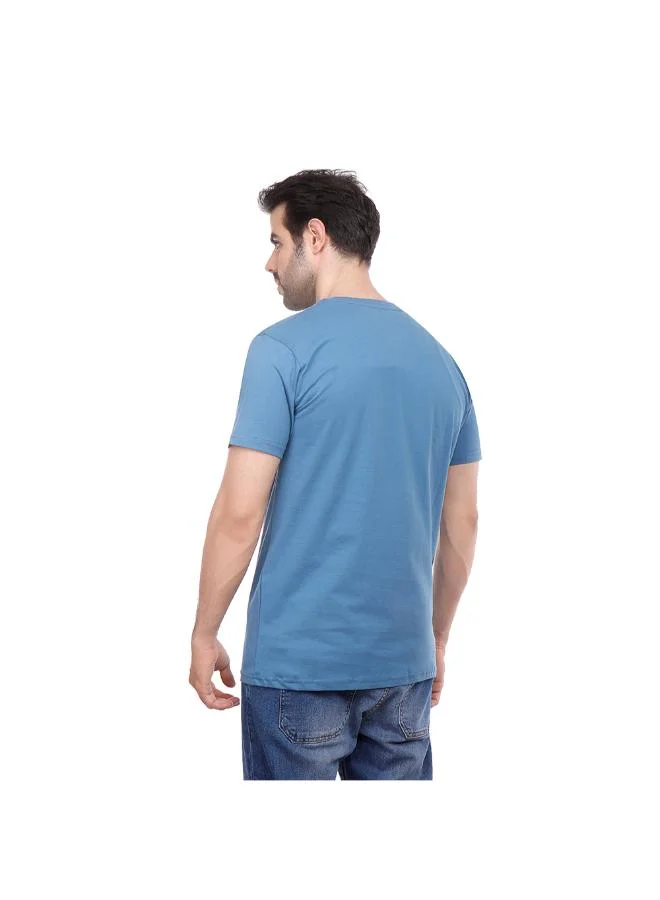 Coup Coup Men Printed Baracola Slim Fit T-Shirt 1000843 3XS - Petrol