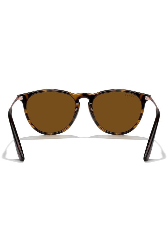 MERRY'S Vintage Polarized Sunglasses for Women Men Retro Round Mirrored Lens Sun glasses UV400, Leopard Frame/Brown Lens/Brown Legs, Lens Width: 54 Millimeters - Image 4