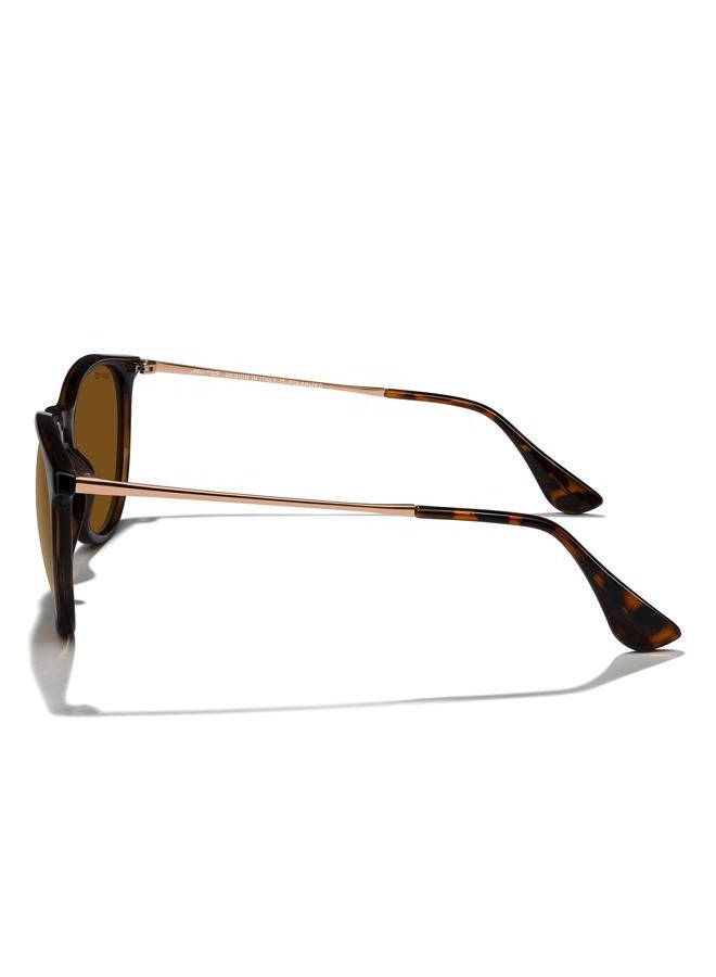 MERRY'S Vintage Polarized Sunglasses for Women Men Retro Round Mirrored Lens Sun glasses UV400, Leopard Frame/Brown Lens/Brown Legs, Lens Width: 54 Millimeters - Image 3