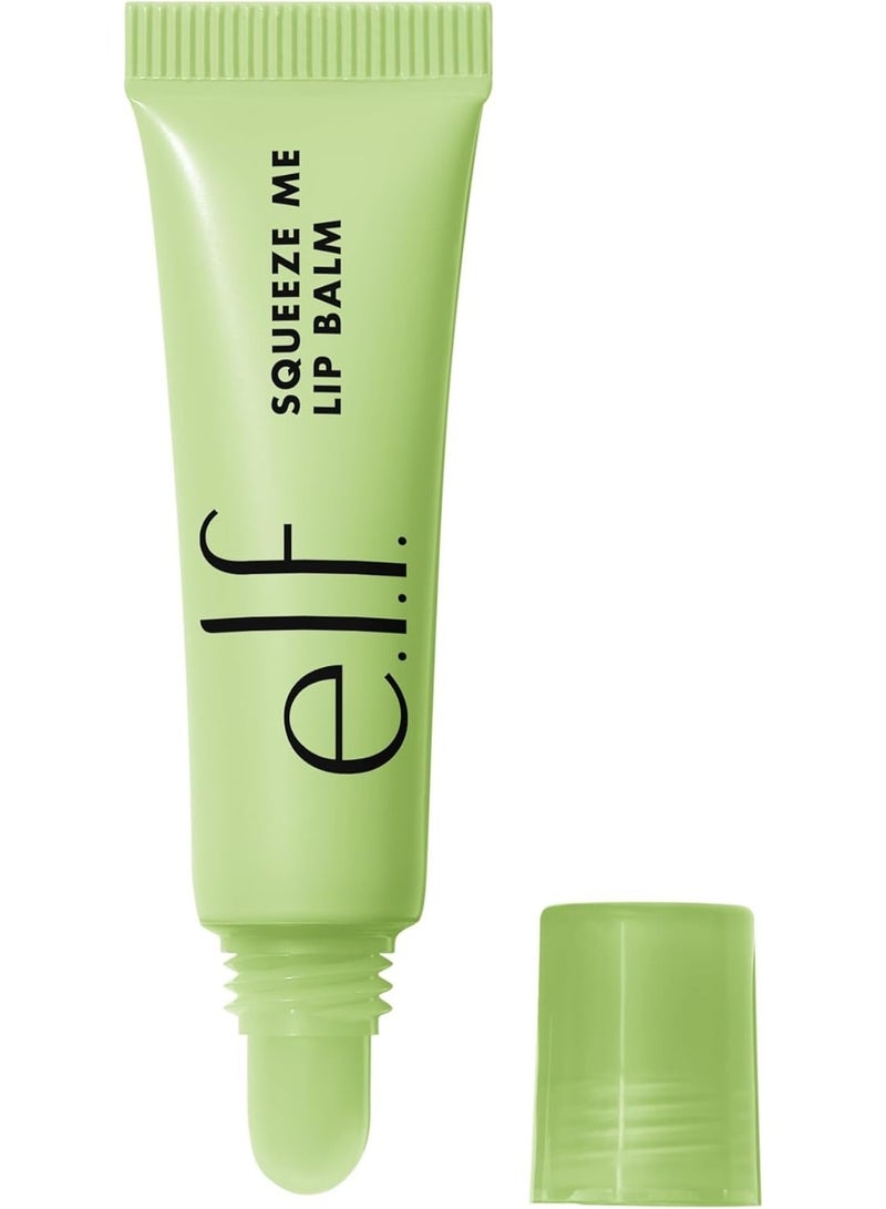 elf Squeeze Me Lip Balm, Moisturising Lip Balm For A Sheer Tint Of Colour Infused With Hyaluronic Acid, Honeydew - Image 1