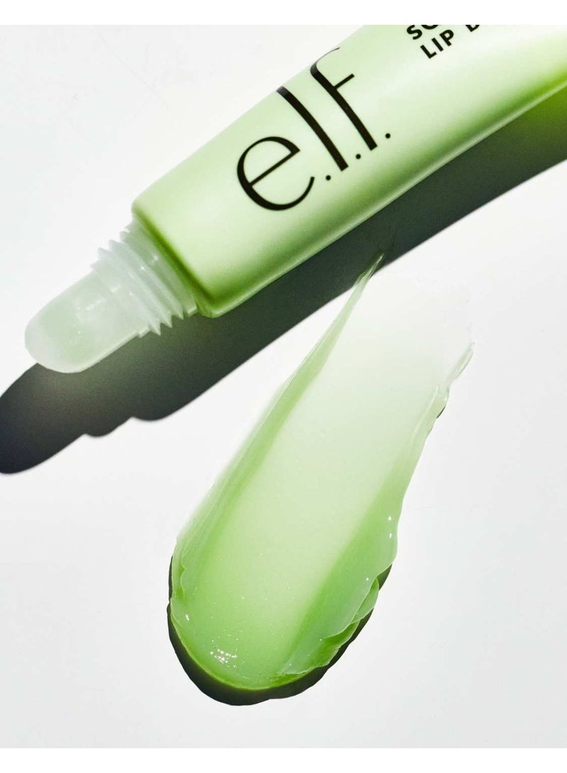 elf Squeeze Me Lip Balm, Moisturising Lip Balm For A Sheer Tint Of Colour Infused With Hyaluronic Acid, Honeydew - Image 3