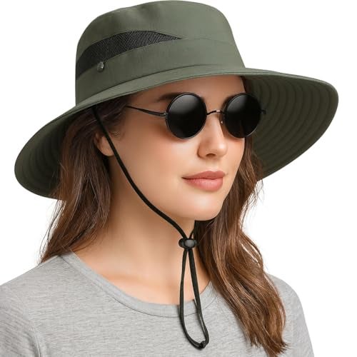KeepCart Sun Protection Round Cap for Travel, Lightweight Breathable Stylish Summer Hat, Hiking, Gardning, Fishing, UV Protection Hat Cap for Men Women (in, Alpha, Free Size, Green) - Image 2