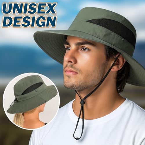 KeepCart Sun Protection Round Cap for Travel, Lightweight Breathable Stylish Summer Hat, Hiking, Gardning, Fishing, UV Protection Hat Cap for Men Women (in, Alpha, Free Size, Green) - Image 3