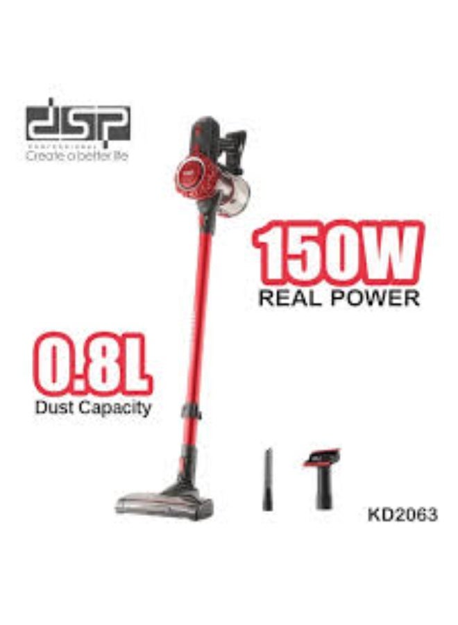 دي اس بي مكنسة كهربائية لاسلكية/سعة 0.8 لتر/سرعتان/بطارية ليثيوم/فلتر قابل للغسل/حامل تعليق - Image 2