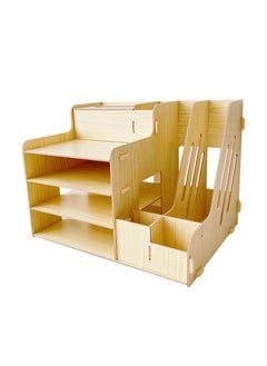 Sharpdo Wooden Desktop Storage Box Pen Holder Cosmetics  - Image 1