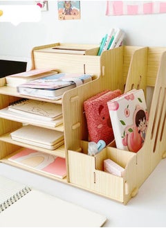 Sharpdo Wooden Desktop Storage Box Pen Holder Cosmetics  - Image 2
