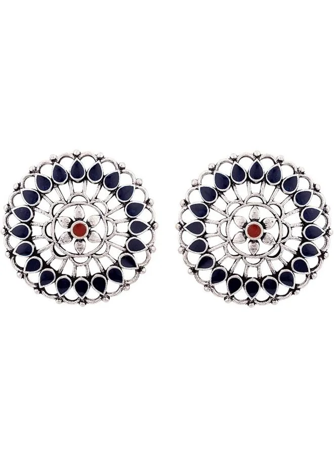 VOYLLA Mandala Floral Motifs Earrings