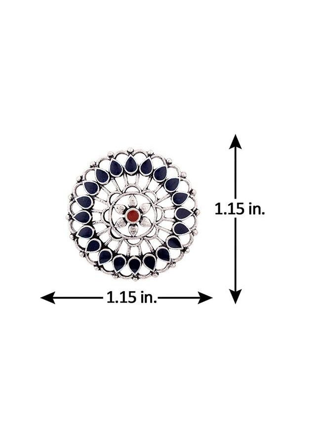 VOYLLA - Mandala Floral Motifs Earrings - Image 1