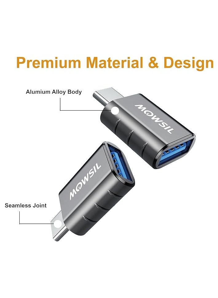 Mowsil USB C to USB A Adapter, 5Gbps High Speed USB to USB C Extender, USB Male to Type C Female Converter Charging & Sync for iPhone 15, Laptops Logitech StreamCam VR Link Adapter - Image 5