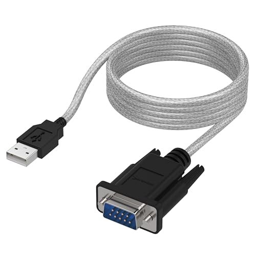 SABRENT 6-FT USB to RS-232 DB9 Serial 9 pin Adapter (Prolific PL2303) (SBT-USC6K) - Image 1