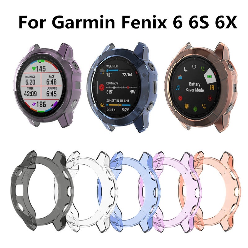 Suitable For Jiaming Garmin Fenix6S/6/6Xpro Protective Case Candy Color Hollow-Out Anti-Drop Case Protective Case - Image 2