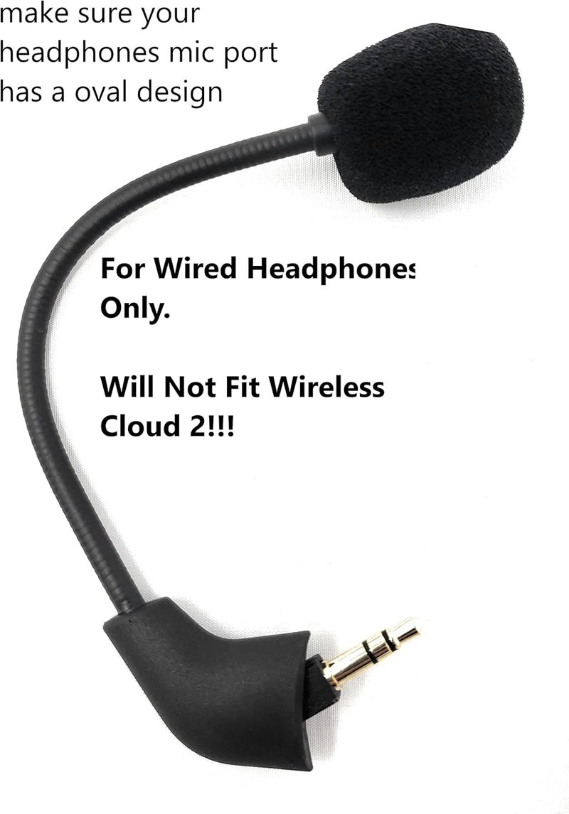 TNE Replacement Game Mic Microphone Boom for Pre-2021 1st Version Wired Kingston HyperX Cloud 2 II Cloud Core Cloud Pro CloudX PS5 Xbox One Nintendo Switch Computer PC Gaming Headsets - Image 3