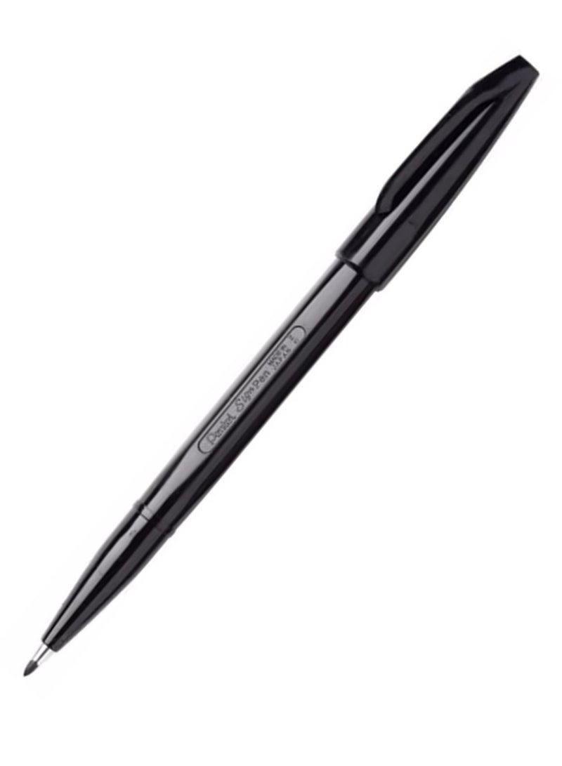 Pentel 12-Piece Fibre Tip Sign Pen Black Ink - Image 2