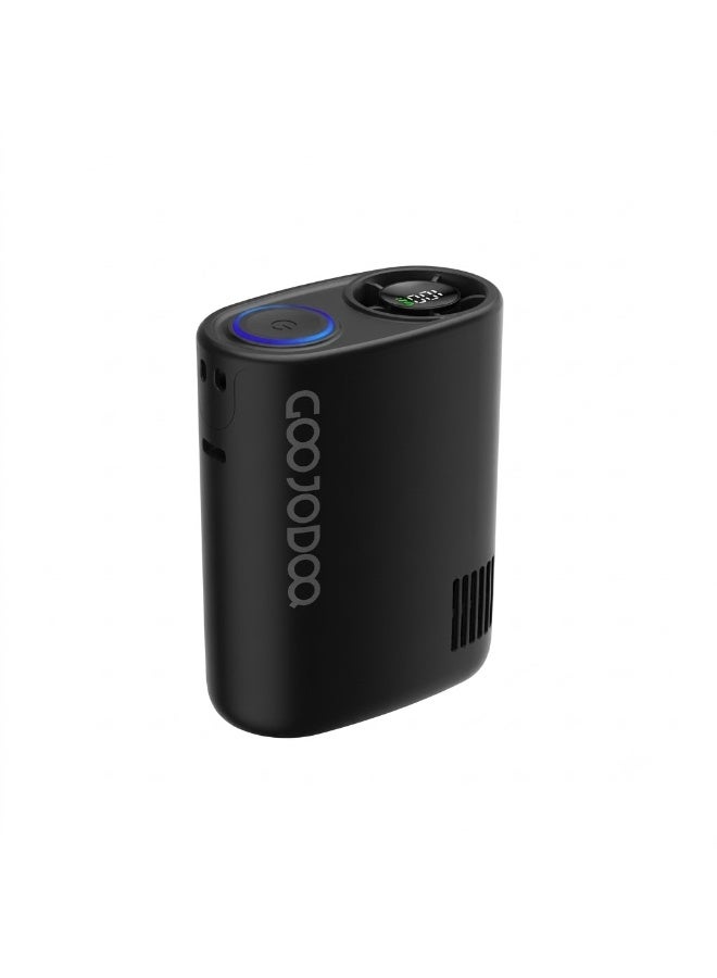 جوجودوك مروحة GOOJODOQ فائقة النحافة وقابلة لإعادة الشحن تُثبت عند الخصر، تتميز بسرعة عالية وتدفق هواء قابل للتعديل، ومثالية للاستخدام في الهواء الطلق (سعة البطارية 3000 مللي أمبير). - Image 1