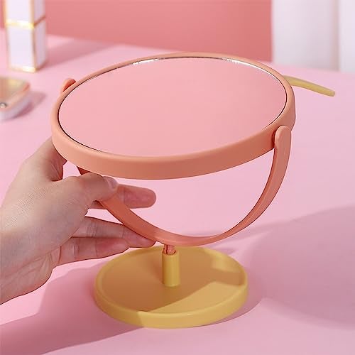 Mockery® Desktop Makeup Mirror Rabbit Ear Cosmetic Vanity Mirror for Girls Practical Adjustable 360 Degree Rotating Mirror with Green Rabbit Ear Design - Image 5