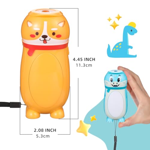 Hilngav 4 Pack Small Mini LED Flashlights for Kids Toddlers- Cute Small Animal Flashlight - 2 in 1 Camping Lantern Flashlight - Christmas Gifts Stocking Stuffers for Girls Boys Party Favors - Image 5