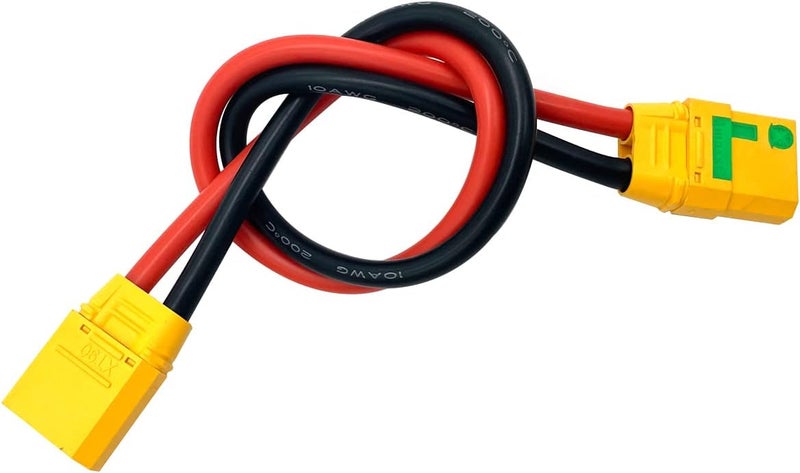 FLY RC كابل تمديد سلك سيليكون XT90-S مضاد للشرر أنثوي إلى XT90 ذكر 10AWG 30CM لنموذج الطائرة - Image 4