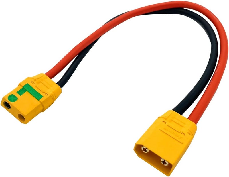 FLY RC كابل تمديد سلك سيليكون XT90-S مضاد للشرر أنثوي إلى XT90 ذكر 10AWG 30CM لنموذج الطائرة - Image 2