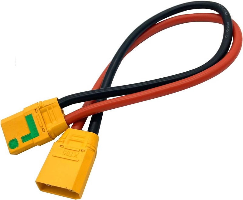 FLY RC كابل تمديد سلك سيليكون XT90-S مضاد للشرر أنثوي إلى XT90 ذكر 10AWG 30CM لنموذج الطائرة - Image 3