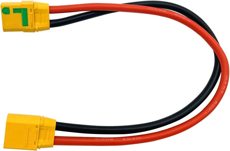 FLY RC كابل تمديد سلك سيليكون XT90-S مضاد للشرر أنثوي إلى XT90 ذكر 10AWG 30CM لنموذج الطائرة - Image 1