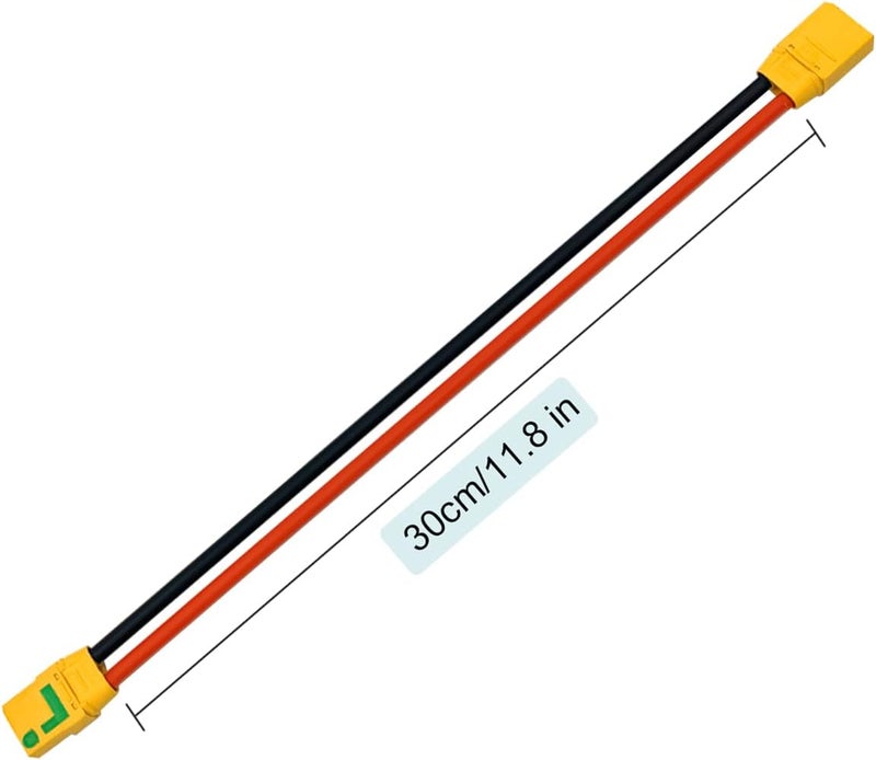 FLY RC كابل تمديد سلك سيليكون XT90-S مضاد للشرر أنثوي إلى XT90 ذكر 10AWG 30CM لنموذج الطائرة - Image 5