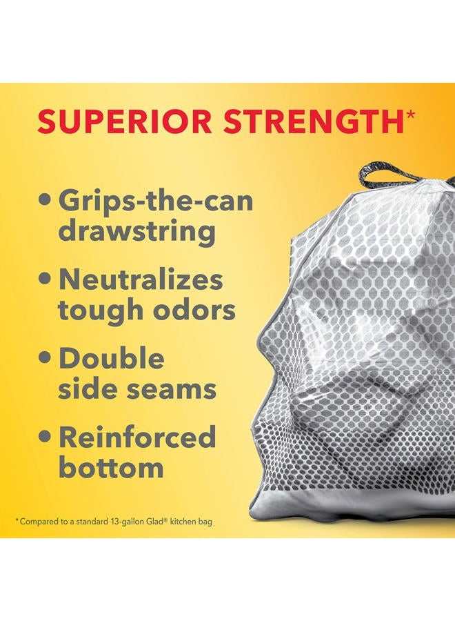 Glad أكياس القمامة ForceFlex MaxStrength مع كلوركس، 13 جالون، هواء الجبل، 90 قطعة، قد يختلف التعبئة - Image 5