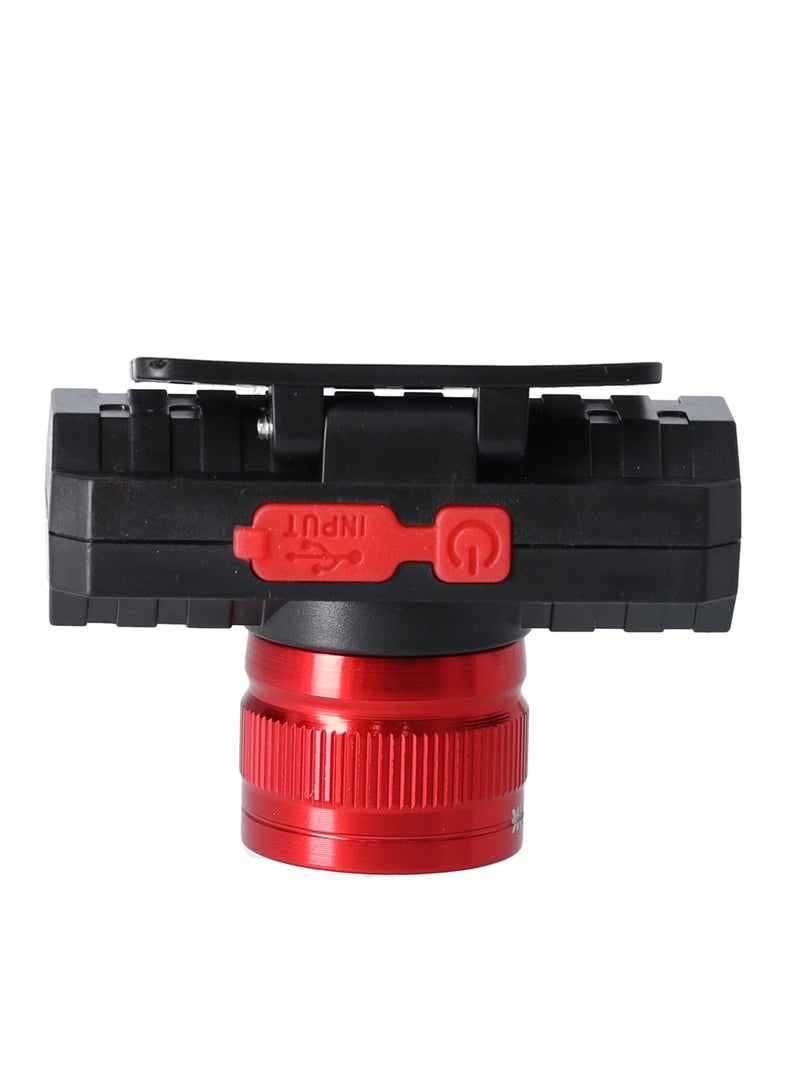 Olsenmark مصباح رأس LED قابل للتعديل مع تكبير، ضوء تخييم، مصباح رأس للصيد، مصباح كهوف، مصباح رأس للركض، بطارية قابلة للشحن بسعة 1200 مللي أمبير - Image 3