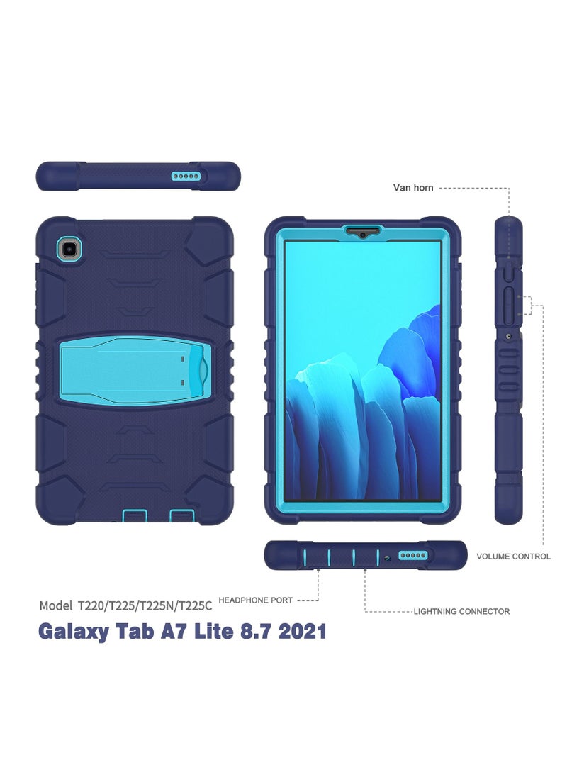 GULFLINK Gulflink  Protective Back Case Cover for SAMSUNG Tab A7 lite T220/T225/T225N/T225C/T227U 8.7 inch navyblue and blue  - Image 3