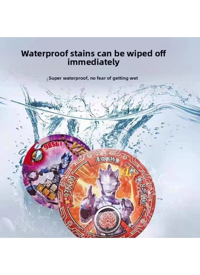 null - Ultraman Round Card Brand Hero Rare VIP Battle Coin 6D Three-dimensional Thickened Ace Plastic Waterproof Card-Color:Deluxe Ultraman Card Integration 18 Small Irrigation - Image 1