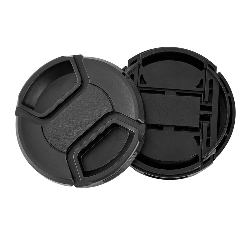 ZZJMCH 2 Pack 58mm Center Pinch Front Lens Cap Compatible with Canon EOS Rebel T7 T6 T5 T100 4000D T8i T7i T6s T6i T5i T4i T3i T2i T1i SL3 SL2 SL1 XSi XTi with EF-S 18-55mm Kit Lens (58mm) - Image 2