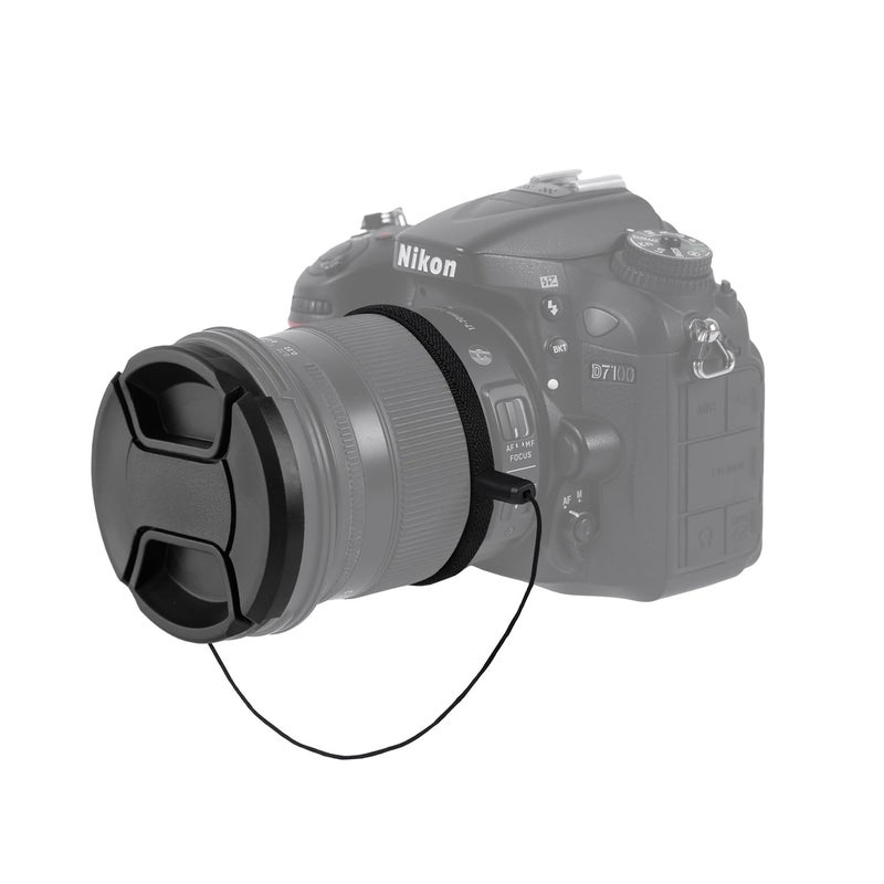 ZZJMCH 2 Pack 58mm Center Pinch Front Lens Cap Compatible with Canon EOS Rebel T7 T6 T5 T100 4000D T8i T7i T6s T6i T5i T4i T3i T2i T1i SL3 SL2 SL1 XSi XTi with EF-S 18-55mm Kit Lens (58mm) - Image 4