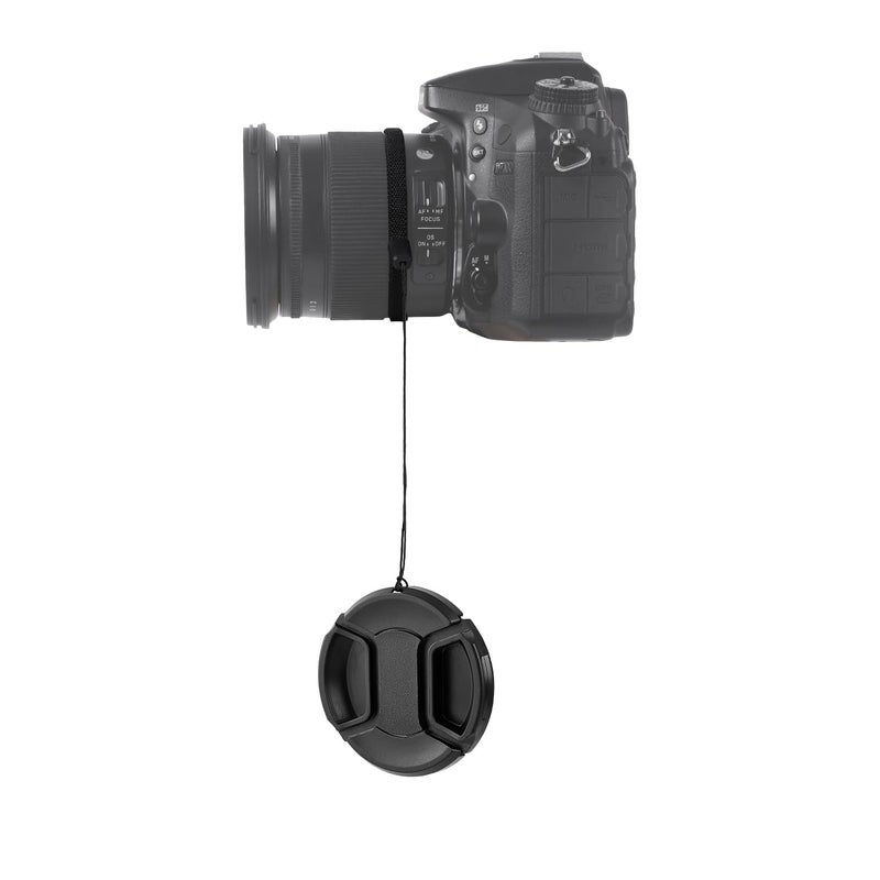 ZZJMCH 2 Pack 58mm Center Pinch Front Lens Cap Compatible with Canon EOS Rebel T7 T6 T5 T100 4000D T8i T7i T6s T6i T5i T4i T3i T2i T1i SL3 SL2 SL1 XSi XTi with EF-S 18-55mm Kit Lens (58mm) - Image 5