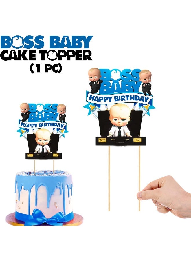 Zyozique Baby Party for Boss Cake Toppers, Baby Shower Boss Theme Party Cake Toppers - Image 2