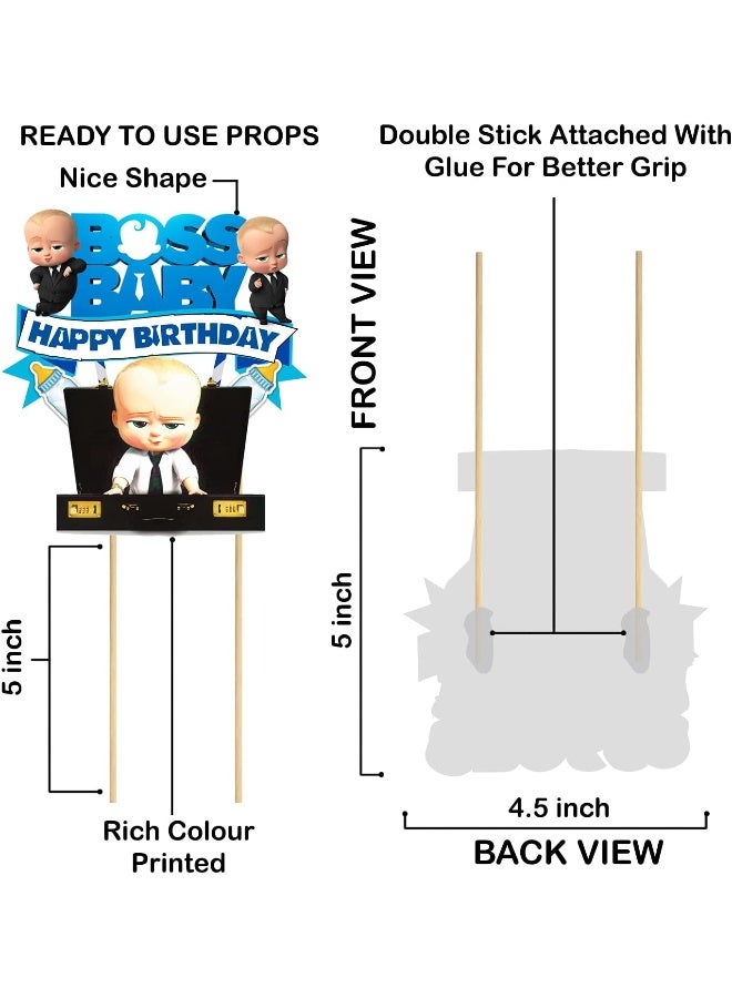 Zyozique Baby Party for Boss Cake Toppers, Baby Shower Boss Theme Party Cake Toppers - Image 3