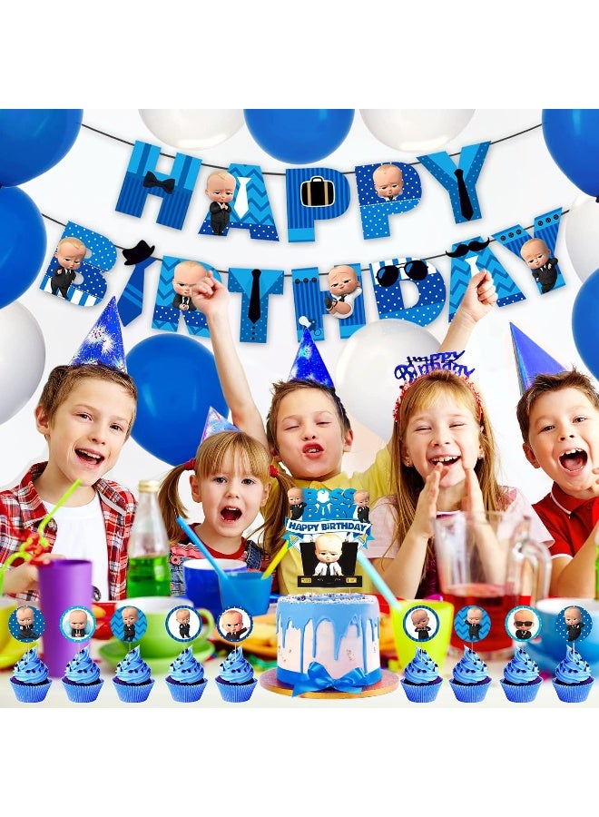 Zyozique Baby Party for Boss Cake Toppers, Baby Shower Boss Theme Party Cake Toppers - Image 5
