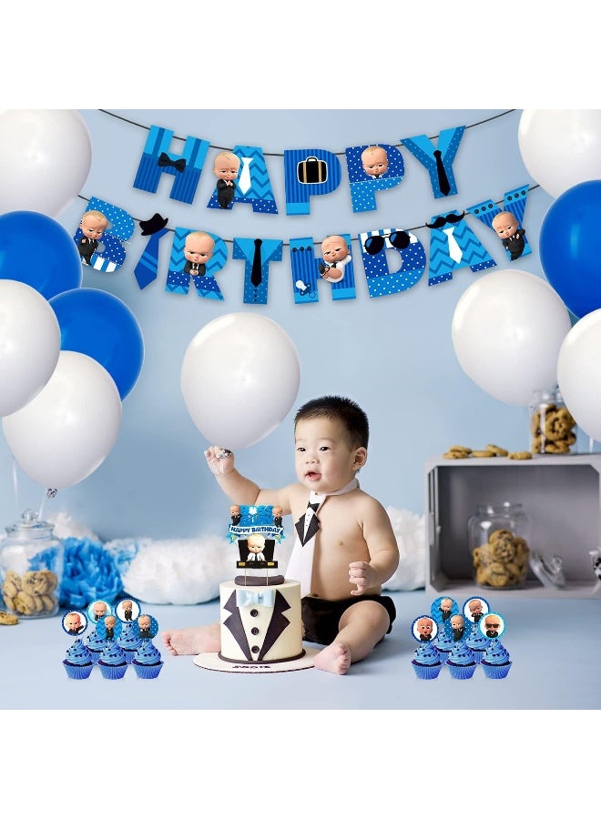 Zyozique Baby Party for Boss Cake Toppers, Baby Shower Boss Theme Party Cake Toppers - Image 4