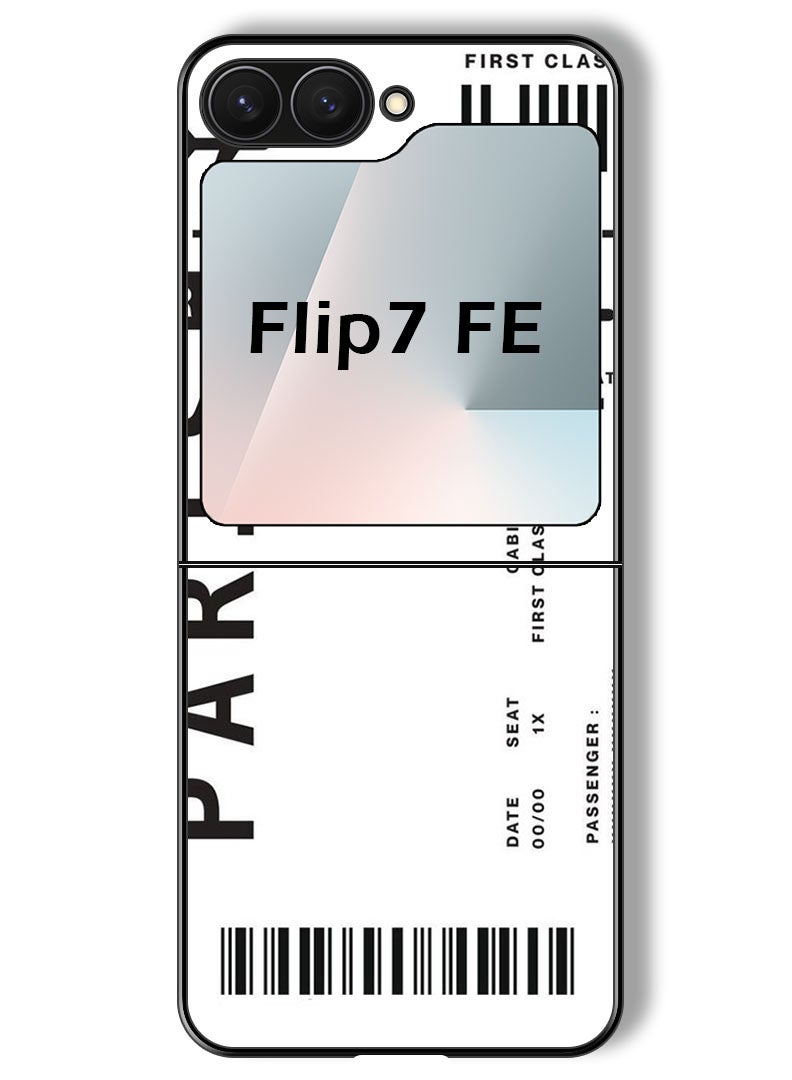 Theodor Case Compatible with Samsung Galaxy Z Flip 7 FE 6.7 Inch Protection Shockproof Bumper Cover Paris Pass - Image 1