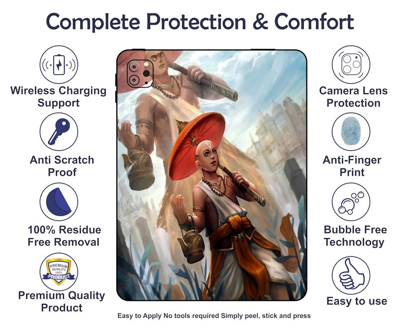 WRAP CRAFT Skin Compatible with iPad Pro 12.9 inch 6th Generation, 2022 Skin Revamp Your tablet's Style with This Protective & Fashionable Tablet Skin; DP-132 - Image 3