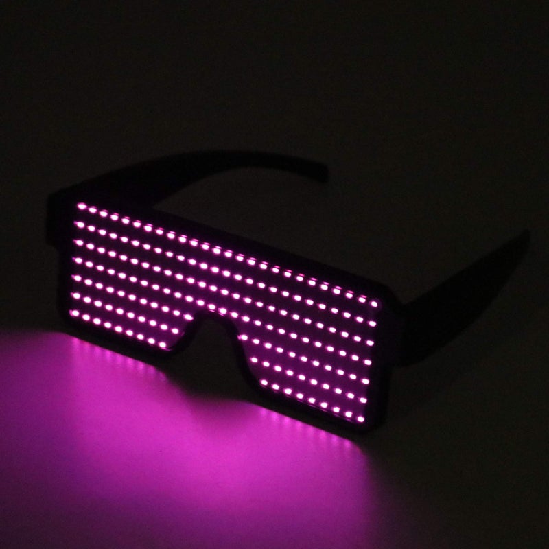 WOWSUN LED Glasses - Light Up Dynamic Party Favor Festival Christmas USB Rechargeable LED Rave Glowing Flashing Glasses - Image 4