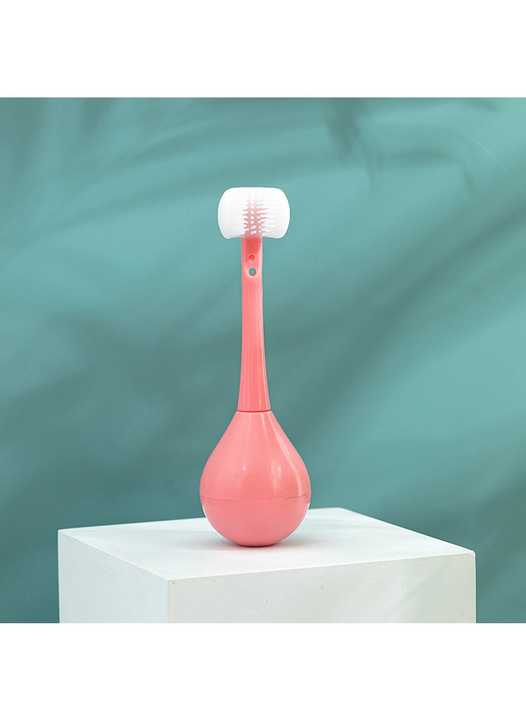 Generic Kids Wobble Toothbrush Soft Bristles U-Pink 