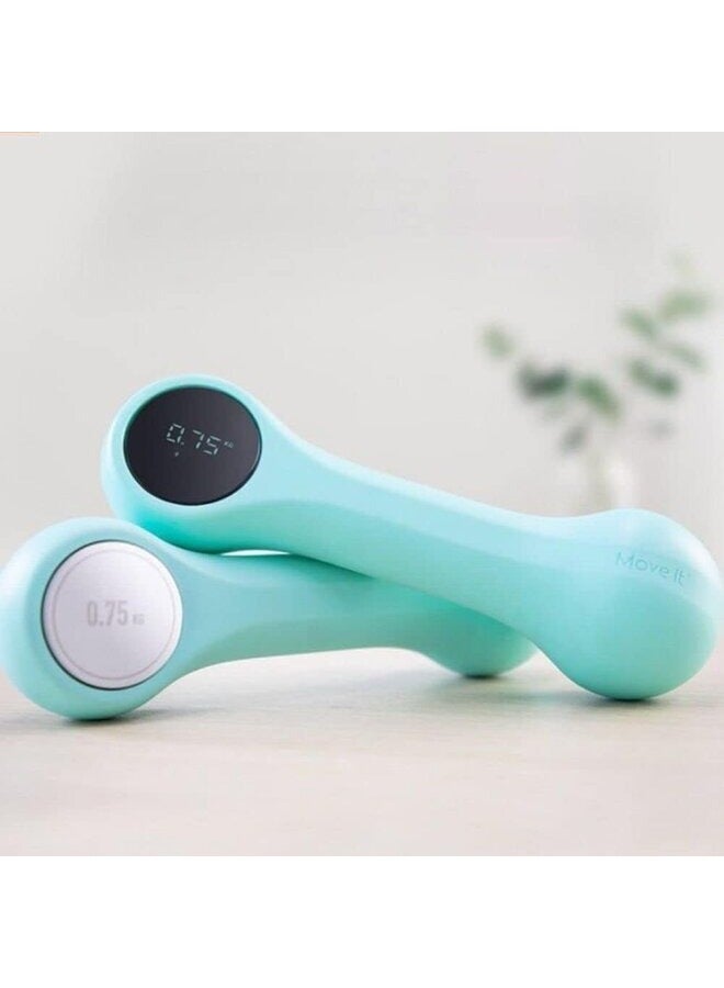 Move It It Smart Fitness Dumbbell, Move It Beat Portable Smart Fitness Dumbbell, 1.5Kg, Rechargeable, Turquoise - Image 2