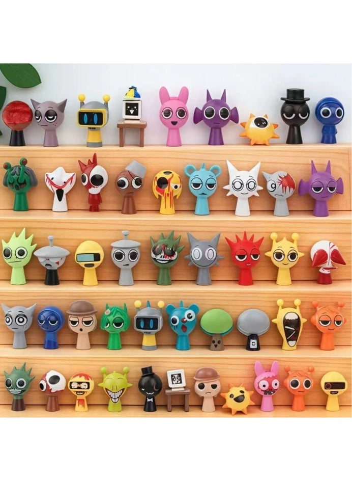 48pc Sprunki Action Figures Sprunkies Game Sprunky doll 5cm - Image 5