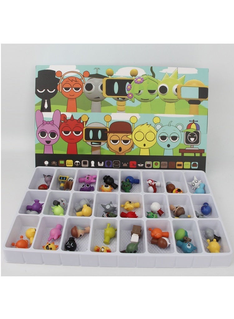 48pc Sprunki Action Figures Sprunkies Game Sprunky doll 5cm - Image 1