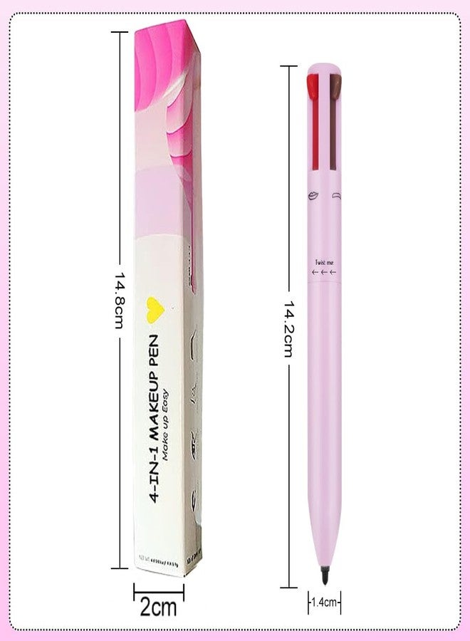 SELLERFLOR Touch Up 4-in-1 Makeup Pen (Eye Liner, Brow Liner, Lip Liner, & Highlighter) All-in-One, Cute Makeup Products, Multi-Functional Portable Beauty Product, On The Go Travel Makeup Pencil - Image 2