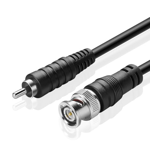 TNP Products TNP BNC to RCA Adapter Cable (6FT) - BNC Male to RCA Male RG59U 75 ohm Coaxial Composite Video Connector Jack Converter Adapter Composite Video Cable - Image 1