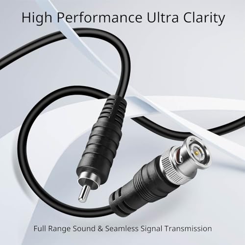 TNP Products TNP BNC to RCA Adapter Cable (6FT) - BNC Male to RCA Male RG59U 75 ohm Coaxial Composite Video Connector Jack Converter Adapter Composite Video Cable - Image 2