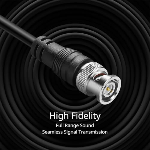 TNP Products TNP BNC to RCA Adapter Cable (6FT) - BNC Male to RCA Male RG59U 75 ohm Coaxial Composite Video Connector Jack Converter Adapter Composite Video Cable - Image 4