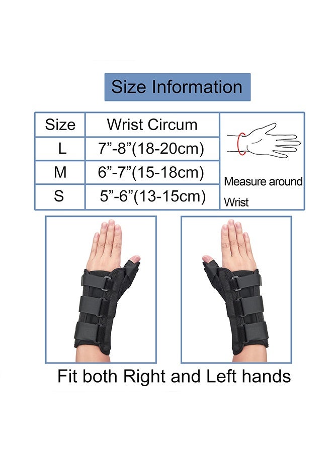 Wrist Brace & Thumb Spica Splint, for De Quervain's Tenosynovitis, Tendonitis, Carpal Tunnel & Arthritis Wrist Support Thumb Splint (Left Hand - Medium) - Image 4