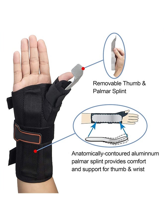 Wrist Brace & Thumb Spica Splint, for De Quervain's Tenosynovitis, Tendonitis, Carpal Tunnel & Arthritis Wrist Support Thumb Splint (Left Hand - Medium) - Image 3