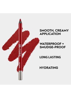 Urban Decay 24/7 Glide On Lip Pencil Waterproof & Longwearing Lip Liner Smooth Creamy & Moisturizing Formula With Vitamin E Prevents Lipstick From Feathering Bad Blood (Deep Red) 0.04 Oz  - Image 4